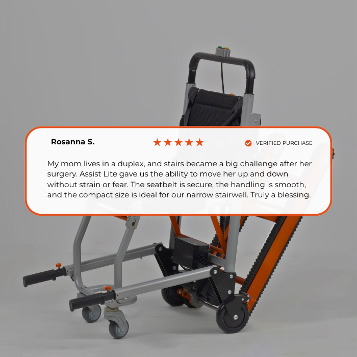 Assist Lite - Motorized Stair Lift Climber for Home & Care Use