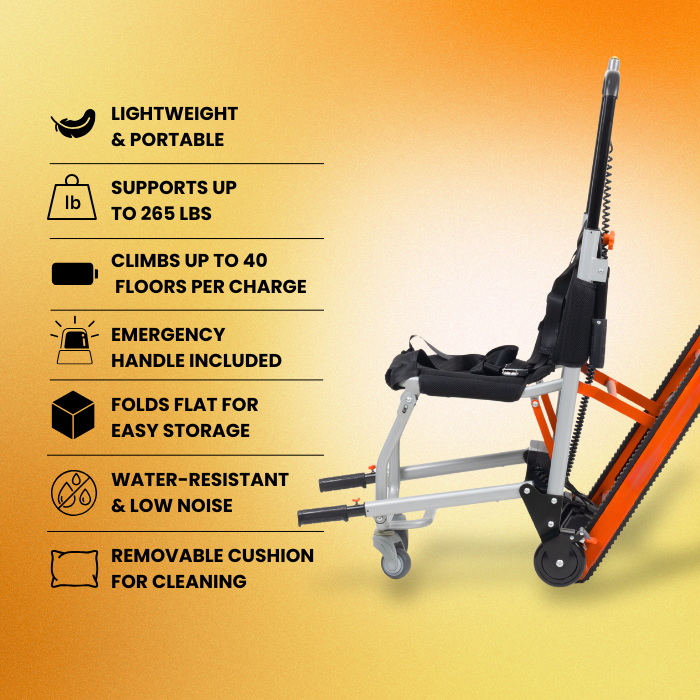 Assist Lite - Motorized Stair Lift Climber for Home & Care Use
